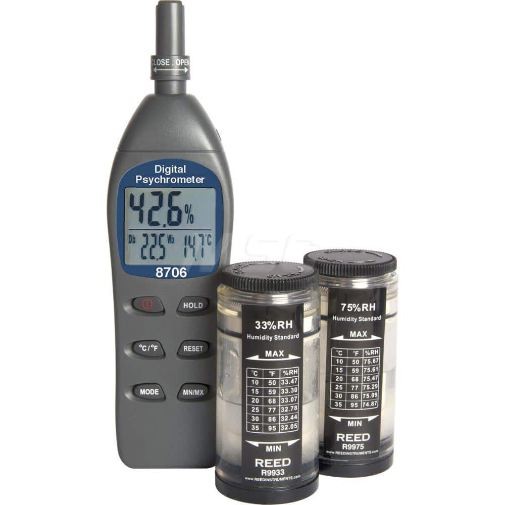 Digital Psychrometers, Type: Psychrometer, Minimum Dew Point (F): -109.0, Maximum Dew Point (F): 122, Minimum Humidity: 0, Maximum Humidity: 100 MPN:8706-KIT