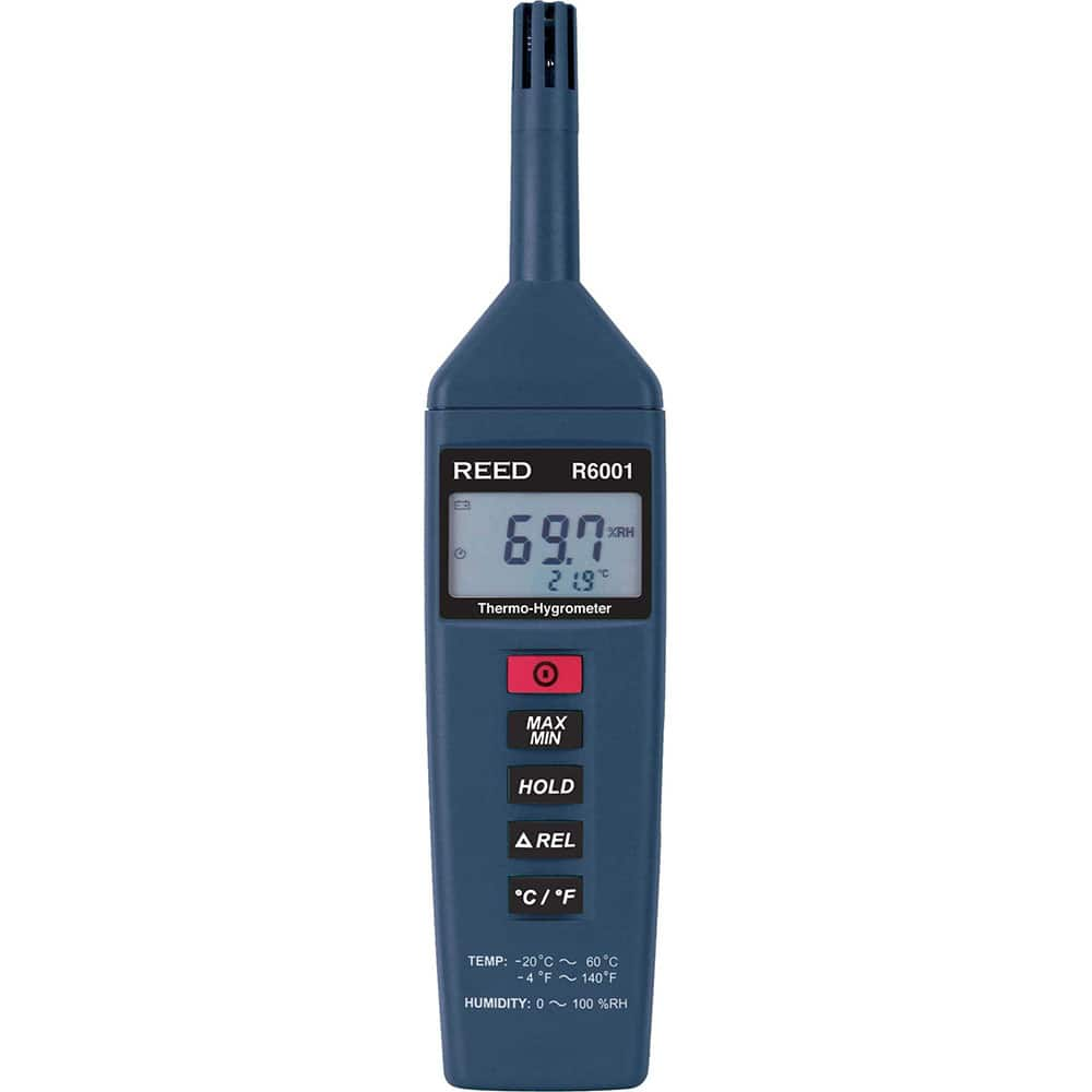 Thermometer/Hygrometers & Barometers, Minimum Relative Humidity (%): 0, Maximum Relative Humidity (%): 100.00, Minimum Temperature (C): -20.00 MPN:R6001