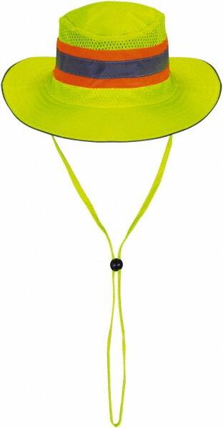 Ranger Hat: Mesh & Polyester, Draw String Closure, High-Visibility Yellow, Standard, Solid MPN:804STLMOS