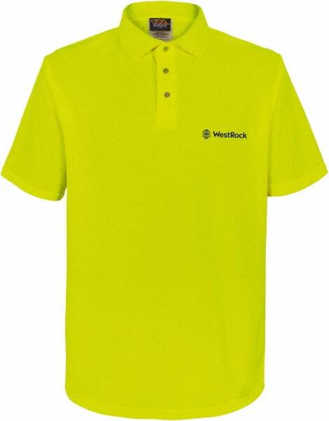 Work Shirt: High-Visibility, 5X-Large, Polyester, High-Visibility Lime MPN:300BLM5XWRBK01