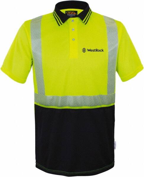 Work Shirt: High-Visibility, 3X-Large, Polyester, Lime MPN:302CTLB3XWRBK01