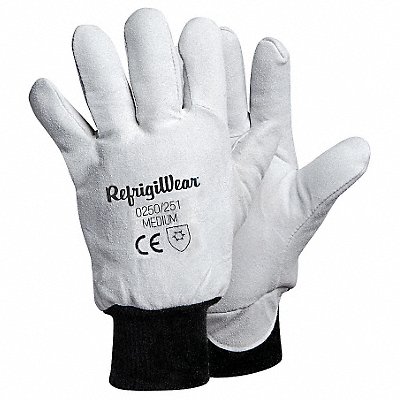 Leather Gloves Gray S PR MPN:0250RGRASML