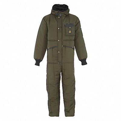 Coverall Suit With Hood Sage 3Xl MPN:0381RSAG3XL