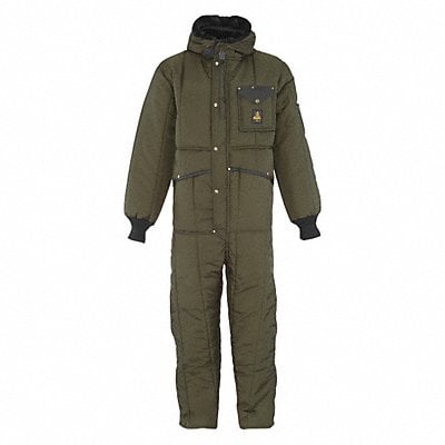 Coverall Suit With Hood Sage 4Xl MPN:0381RSAG4XL