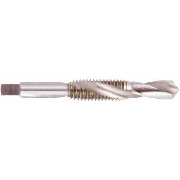 Combination Drill Tap: #4-48, H2, 2 Flutes, High Speed Steel MPN:007502AS