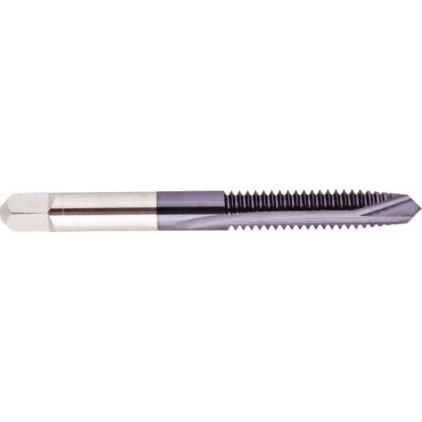 Spiral Point Tap: #4-40, UNF, 2 Flutes, Plug, 2B/3B, High Speed Steel, AlTiN Finish MPN:008090AS88