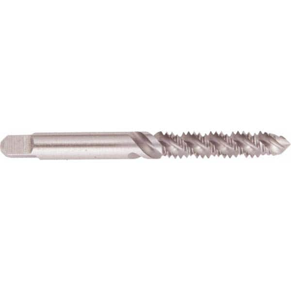 Spiral Flute Tap: #5-40, UNC, 2 Flute, Plug, 2B Class of Fit, High Speed Steel, Bright/Uncoated MPN:008127AS