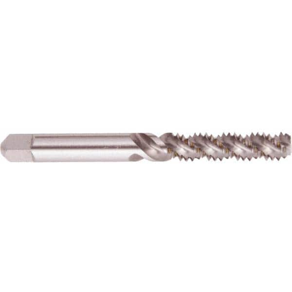 Spiral Flute Tap: #5-40, UNC, 2 Flute, Bottoming, 2B Class of Fit, High Speed Steel, Bright/Uncoated MPN:008128AS