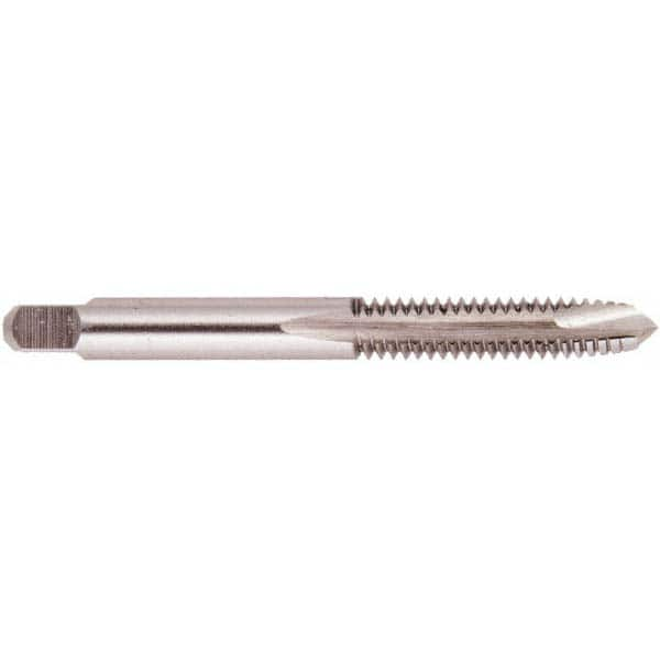 Spiral Point Tap: #6-32, UNC, 2 Flutes, Plug, High Speed Steel, Bright Finish MPN:008158AS