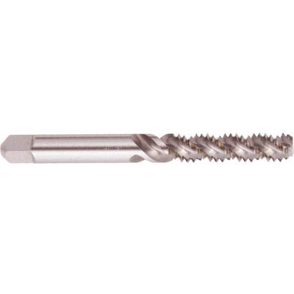 Spiral Flute Tap: #8-32, UNC, 3 Flute, Bottoming, 2B Class of Fit, High Speed Steel, Bright/Uncoated MPN:008213AS