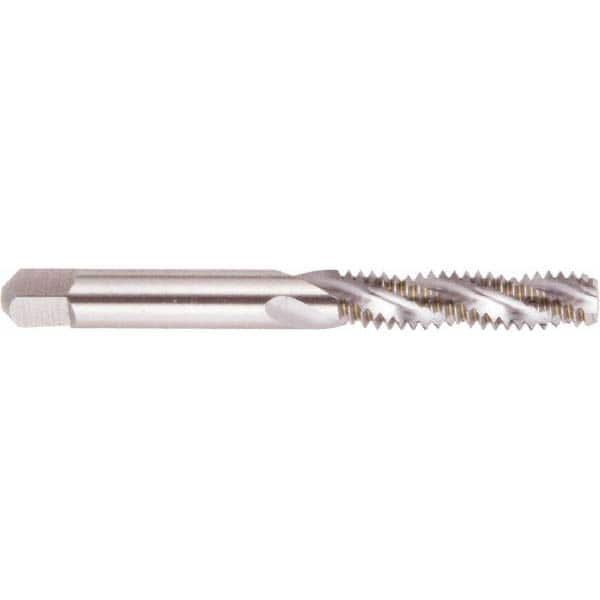 Spiral Flute Tap: 1/4-28, UNF, 3 Flute, Bottoming, 3B Class of Fit, High Speed Steel, Bright/Uncoated MPN:008369AS