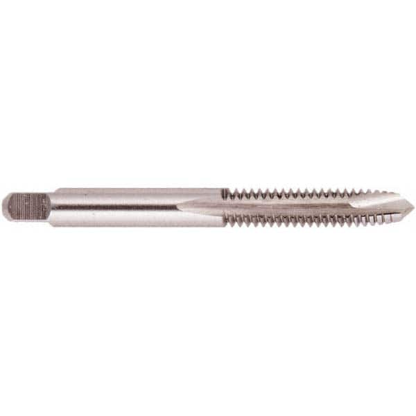 Spiral Point Tap: #2-56, UNC, 2 Flutes, Plug, 2B, Solid Carbide, Bright Finish MPN:018075RS