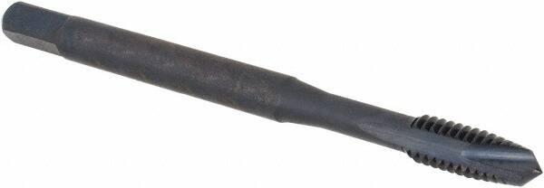 Spiral Point Tap: #8-32 UNC, 2 Flutes, Plug, 2B Class of Fit, Vanadium High Speed Steel, Oxide Coated MPN:030002TC