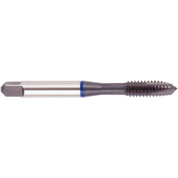 Spiral Point Tap: #8-32, UNC, 3 Flutes, Plug, 2B, Vanadium High Speed Steel, Oxide Finish MPN:030202TC