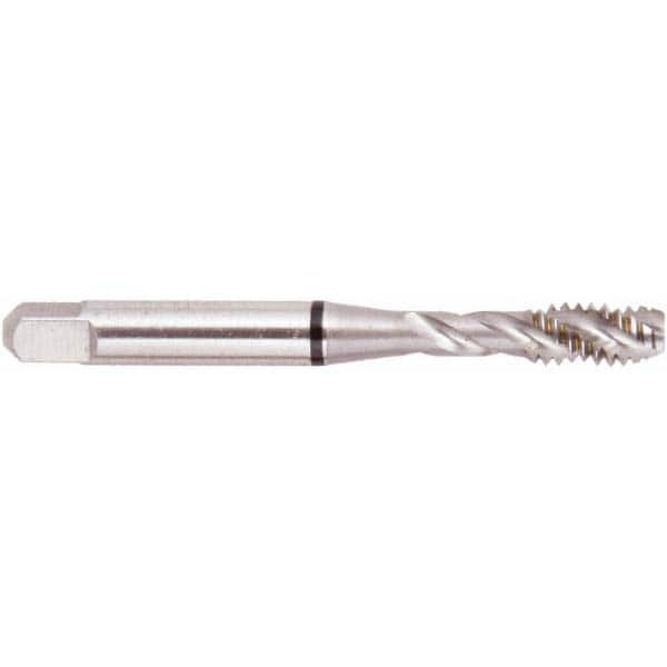 Spiral Flute Tap: M8 x 1.25, Metric, 3 Flute, Modified Bottoming, 6H Class of Fit, High Speed Steel, Bright/Uncoated MPN:033056TC