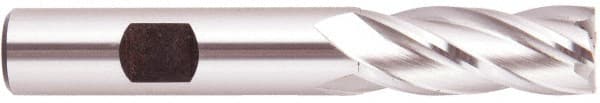 Square End Mill: 1/8'' Dia, 3/8'' LOC, 3/8'' Shank Dia, 2-5/16'' OAL, 4 Flutes, High Speed Steel MPN:050200AM