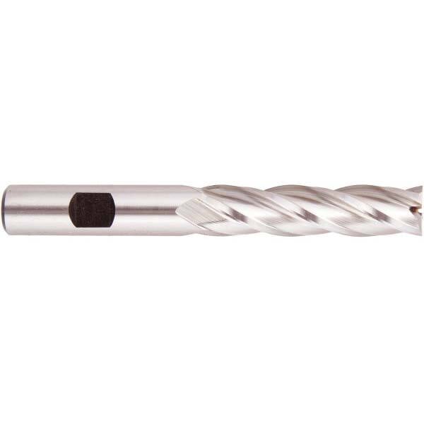 Square End Mill: 13/16'' Dia, 3-1/2'' LOC, 3/4'' Shank Dia, 5-3/4'' OAL, 4 Flutes, High Speed Steel MPN:050406AM