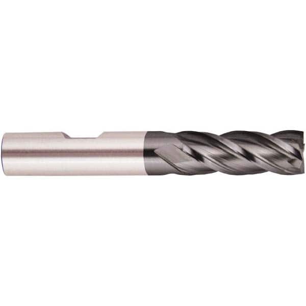 Square End Mill: 7/32'' Dia, 5/8'' LOC, 3/8'' Shank Dia, 2-7/16'' OAL, 4 Flutes, High Speed Steel MPN:050467AM88