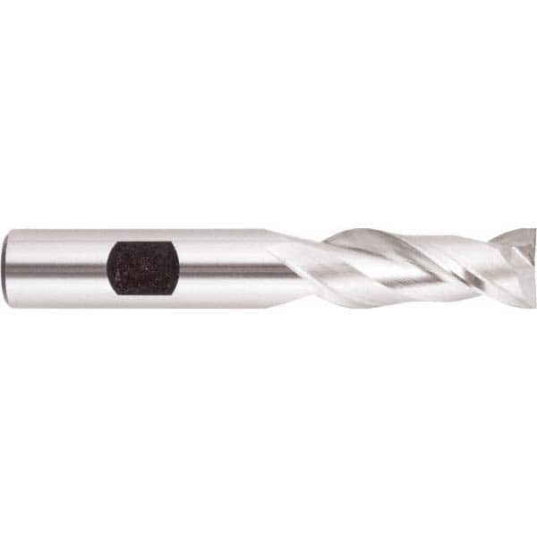 Square End Mill: 13/64'' Dia, 1/2'' LOC, 3/8'' Shank Dia, 2-7/16'' OAL, 2 Flutes, High Speed Steel MPN:050502AM