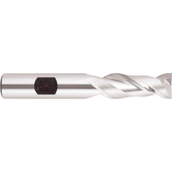 Square End Mill: 13/16'' Dia, 1-1/2'' LOC, 5/8'' Shank Dia, 4'' OAL, 2 Flutes, High Speed Steel MPN:050545AM