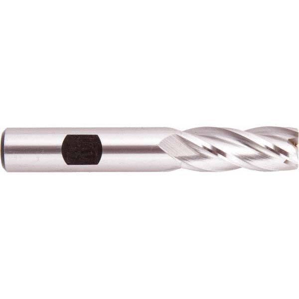 Square End Mill: 1/2'' Dia, 1'' LOC, 3/8'' Shank Dia, 2-11/16'' OAL, 3 Flutes, High Speed Steel MPN:051498AM