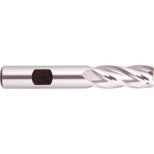 Square End Mill: 3/4'' Dia, 1-5/8'' LOC, 3/4'' Shank Dia, 3-7/8'' OAL, 3 Flutes, High Speed Steel MPN:051511AM