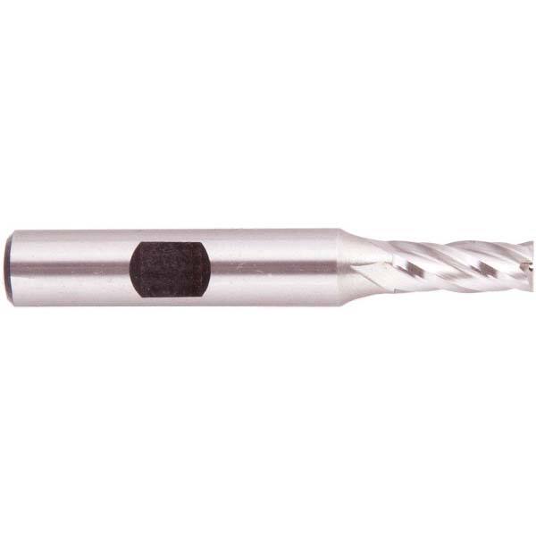 Square End Mill: 1/2'' Dia, 1'' LOC, 3/8'' Shank Dia, 2-11/16'' OAL, 4 Flutes, Cobalt MPN:051895JM