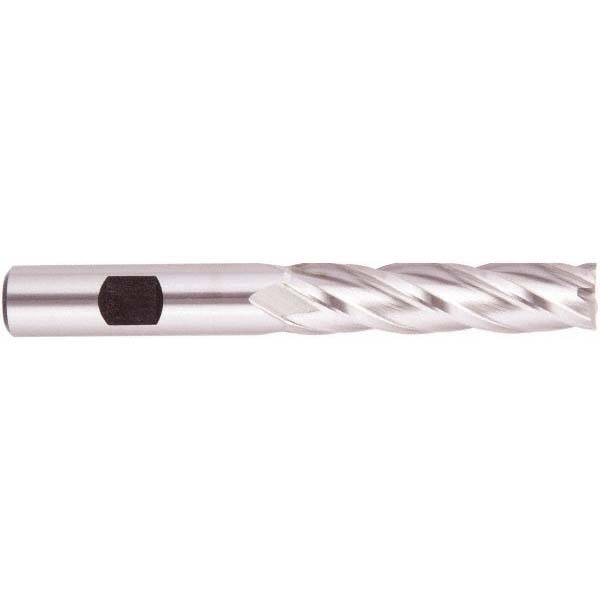 Square End Mill: 1'' Dia, 6'' LOC, 1'' Shank Dia, 8-1/2'' OAL, 4 Flutes, Cobalt MPN:051917JM