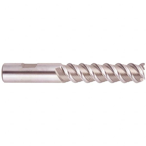 Square End Mill: 3/8'' Dia, 1-1/2'' LOC, 3/8'' Shank Dia, 3-1/4'' OAL, 3 Flutes, Cobalt MPN:052213JM