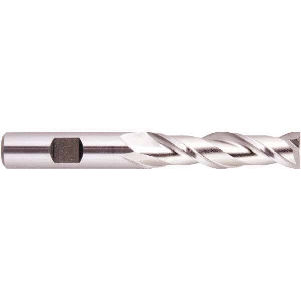 Square End Mill: 3/8'' Dia, 1-1/2'' LOC, 3/8'' Shank Dia, 3-1/4'' OAL, 2 Flutes, High Speed Steel MPN:053002AM