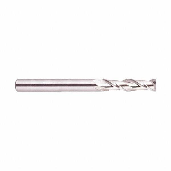 Square End Mill: 3/8'' Dia, 3/4'' LOC, 3/8'' Shank Dia, 3-5/16'' OAL, 2 Flutes, High Speed Steel MPN:053023AM