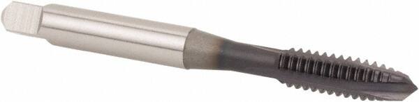 Spiral Point Tap: 1/4-20, UNC, 3 Flutes, Plug, 3B, Powdered Metal, TiCN Finish MPN:075705MS