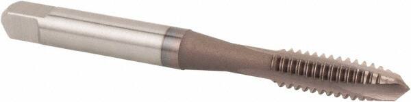 Spiral Point Tap: #4-40, UNC, 2 Flutes, Plug, 2B/3B, High Speed Steel, Chrome Finish MPN:076800MS