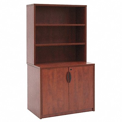 Hutch w/ Storage Cabinet Legacy Cherry MPN:LSCH3565CH