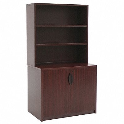 Hutch w/ Storage Cabinet Legacy Mahogany MPN:LSCH3565MH