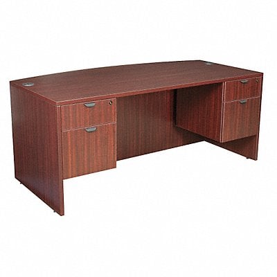 Office Desk 71 x 29 x 35 In Mahogany MPN:LDPBF7135MH