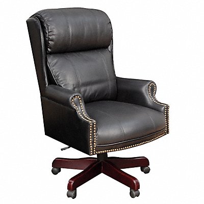 Exec Chair Leather Black 18-22 Seat Ht MPN:9099LBK