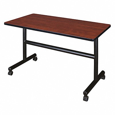 Mobile Table 48 in W Cherry Flip Top MPN:MKFT4824CH