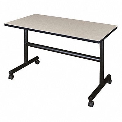 Mobile Table 48 in W Maple Flip Top MPN:MKFT4824PL