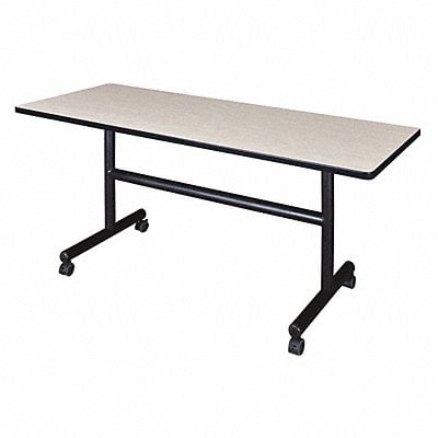 Mobile Table 60 in W Maple Flip Top MPN:MKFT6024PL