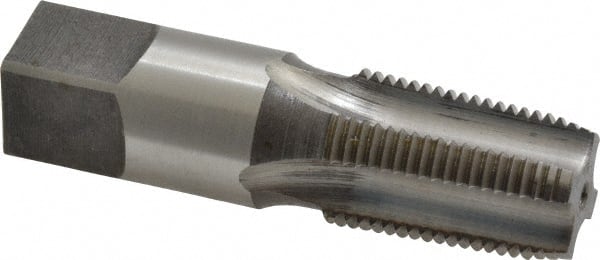 Standard Pipe Tap: 3/8-18, NPT, Regular, 4 Flutes, High Speed Steel, Bright/Uncoated MPN:46116