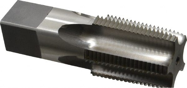 Standard Pipe Tap: 1 - 11-1/2, NPT, Regular, 5 Flutes, High Speed Steel, Bright/Uncoated MPN:46132