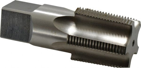 Standard Pipe Tap: 1-1/4 - 11-1/2, NPT, Regular, 5 Flutes, High Speed Steel, Bright/Uncoated MPN:46136