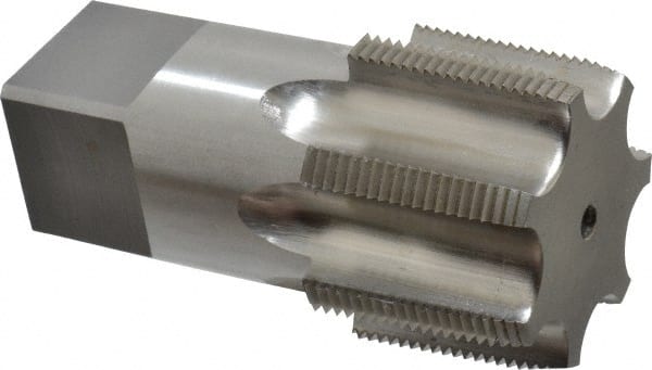 Standard Pipe Tap: 2 - 11-1/2, NPT, Regular, 7 Flutes, High Speed Steel, Bright/Uncoated MPN:46144