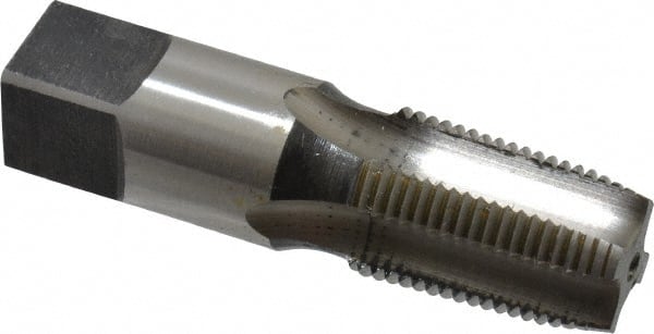 Standard Pipe Tap: 3/8-18, NPTF, Regular, 4 Flutes, High Speed Steel, Oxide Finish MPN:46216