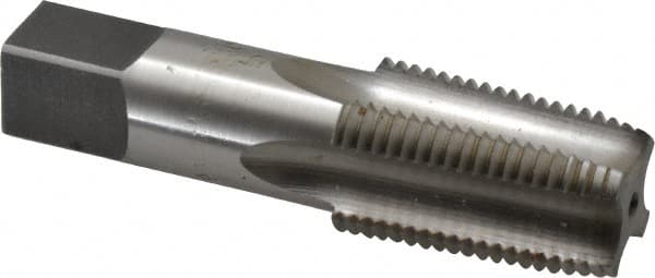 Standard Pipe Tap: 1/2-14, NPTF, Regular, 4 Flutes, High Speed Steel, Bright Finish MPN:46222