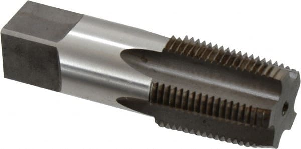 Standard Pipe Tap: 3/4-14, NPTF, Regular, 5 Flutes, High Speed Steel, Nitride Finish MPN:46288