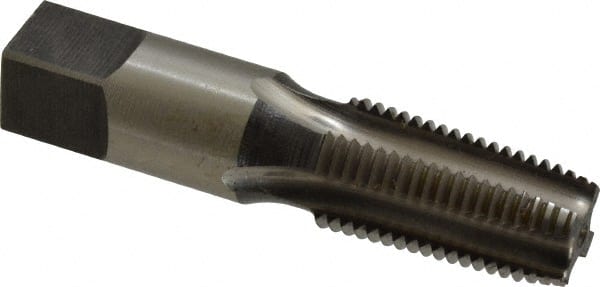 Standard Pipe Tap: 1/4-18, NPT, Regular, 4 Flutes, High Speed Steel, Bright/Uncoated MPN:46460