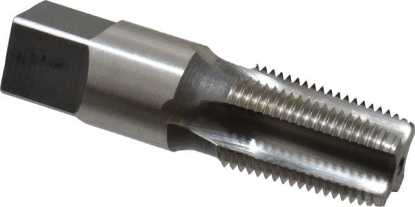 Standard Pipe Tap: 3/8-18, NPTF, Regular, 4 Flutes, High Speed Steel, Bright/Uncoated MPN:46467