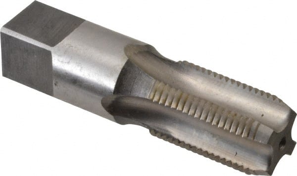 Standard Pipe Tap: 3/8-18, NPS, Regular, 4 Flutes, High Speed Steel, Bright/Uncoated MPN:46945